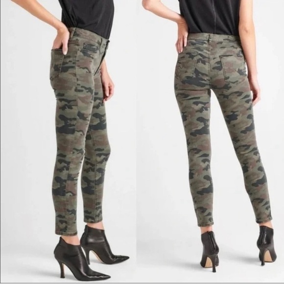 Hudson Jeans Denim - Hudson Camouflage Nico Midrise Ankle Skinny Jeans